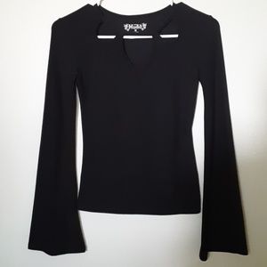 A black long sleeve top